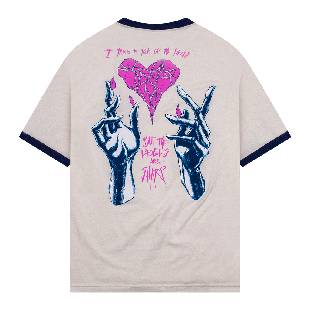 Sharp Edges T-Shirt Vintage White/Blue
