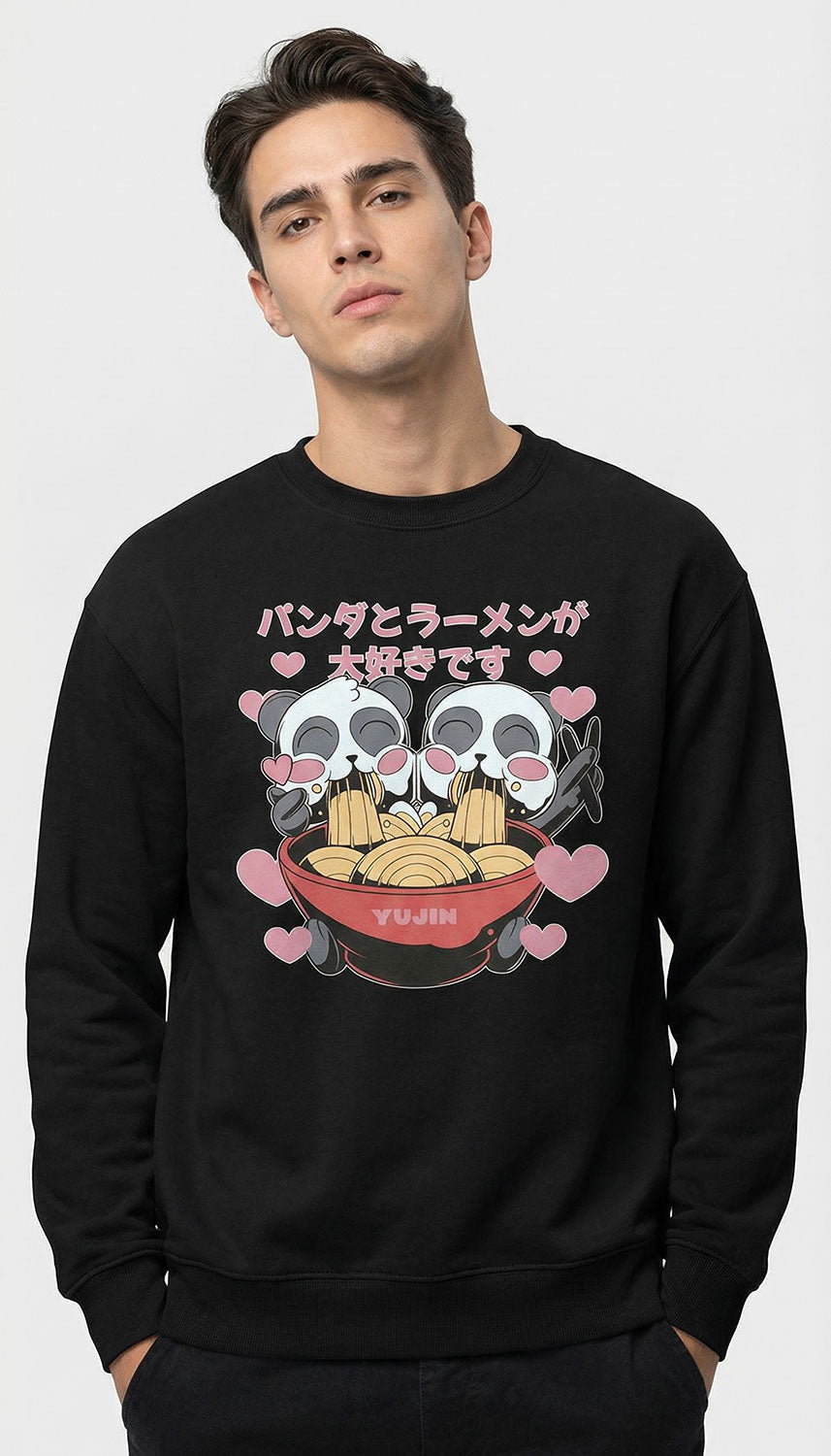 Cute Ramen Pandas Sweatshirt