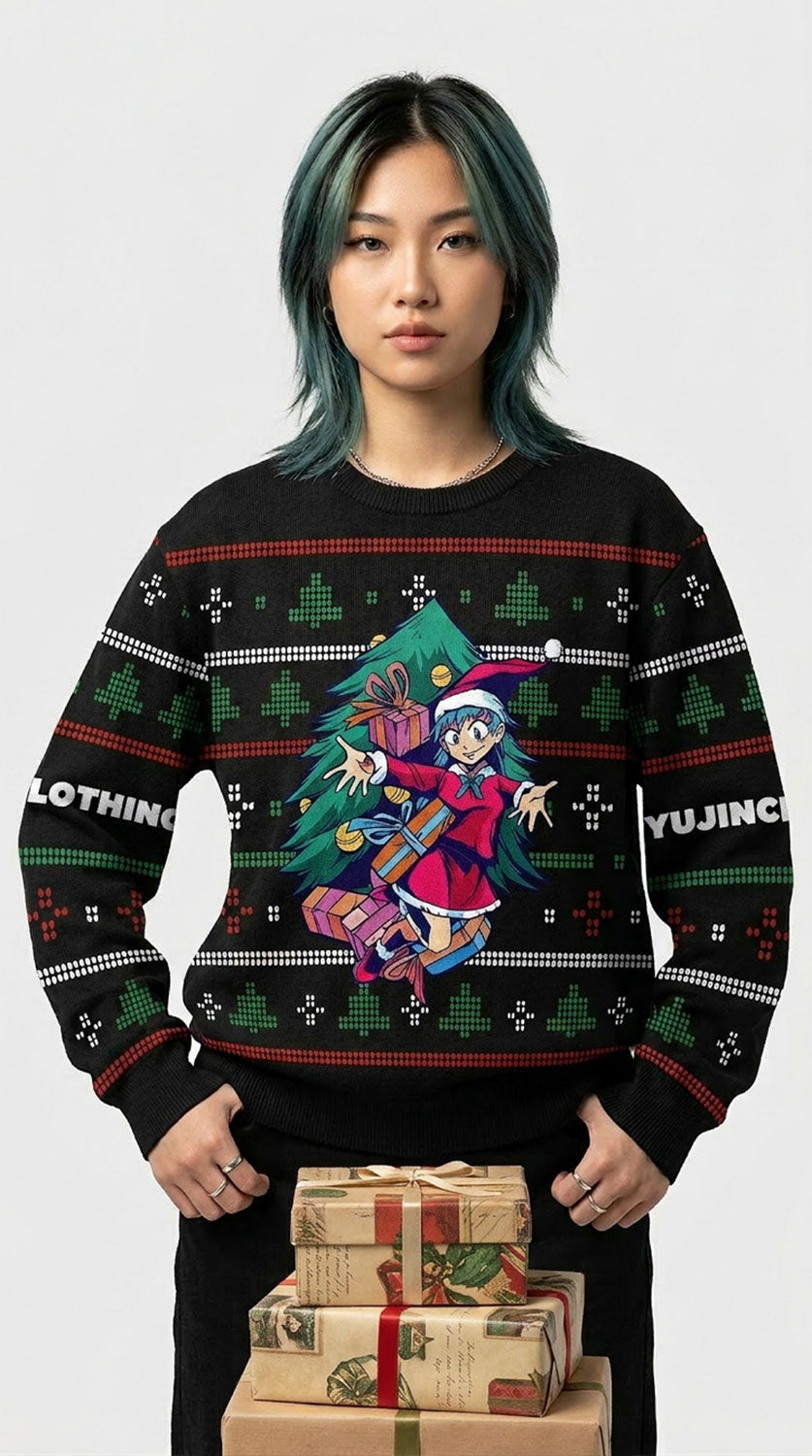 Merry Christmas Girl Ugly Sweatshirt